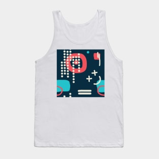 Modern hand draw colorful abstract seamless pattern Tank Top